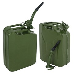 2x Jerry Can oil Tank Steel 5Gallon 20L Army Backup Military Green