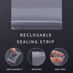 400 Small Plastic Bags Mini Baggies 4 Assorted Sizes Jewelry Clear Zip Seal Pill