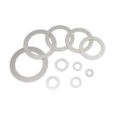 250/1200pcs M3-M20 304 Stainless Steel Ultra Thin Flat Washer Shim Set Kit Box