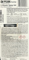 Devcon 2 Ton Epoxy 2500 psi Strength Clear Multi Surface Adhesive .84oz – 3 PACK
