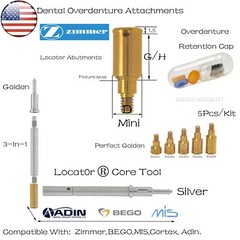 US Locator Tapered Abutment 1-5.0mm height for Zimmer TSV3.5 Mis Adin Implants