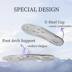 4D Cloud Tech Soles Insoles for Kids Women, Super Soft Comfort Cloud Feeling …