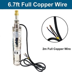 3″ DC 48V Solar Pump Submersible Pump Bore 500W Deep Well Pump + MPPT Controller