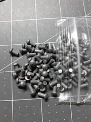 100 1/8″ x 1/4″ Solid Steel Round Head Rivets Steampunk Blacksmith armor