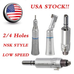 Dental Slow Low Speed Contra Angle /Straight Handpiece /Air Motor 2/4Hole E-type