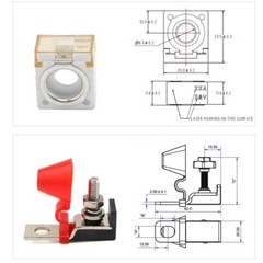 1/2/4Set Terminal Fuse Block Kit Fuse Max Voltage For Car Marine Boat RV 60-300A