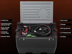 Portable Diesel Tank 50 Gal Diesel Fuel Tank with 12V Transfer Pump