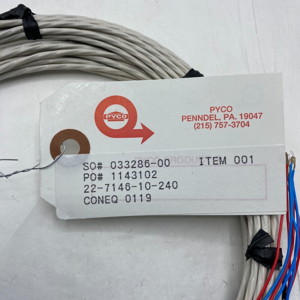 PYCO 22-7146-10-240 New Surplus Thermocouple 0.190″ x 1/2″ Threaded Probe✅