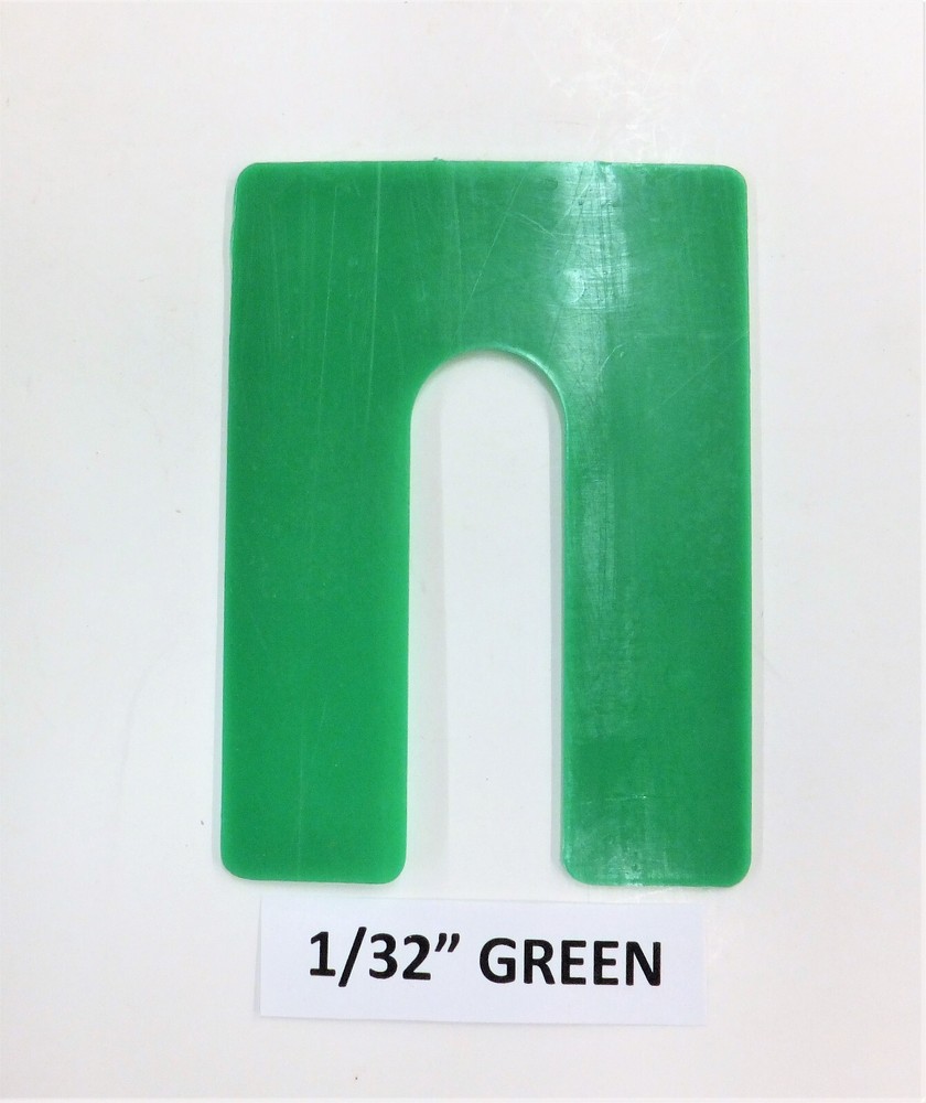 HORSESHOE SHIMS,PLASTIC 3″X4″, VARIOUS THICKNESS & QUANTITIES *SEE DESCRIPTION*