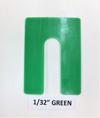 HORSESHOE SHIMS,PLASTIC 3″X4″, VARIOUS THICKNESS & QUANTITIES *SEE DESCRIPTION*