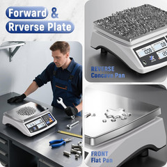 Precision Digital Counting Scale 30Kg/66Lb for Small Parts and Coins
