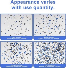 Epoxy Floor Flakes, 454g/1Lb Chips Flakes 16 Ounce (Pack of 1), Blue