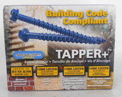 100 Qty 3/16 x 1-1/4 Flat Head Phillips Concrete Screws with DRILL BIT