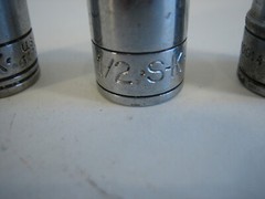 3 S-K Wayne 1/4 Inch Drive Six Point Sockets 11mm 1/2 And 7/16