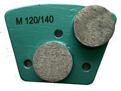 18Pk Trapezoidal Grinding Discs for Concrete Floor Grinder 120 Grit Medium Bond