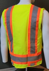 FX HIGH VISIBILITY Surveyor Two Tone Safety Vest Solid Fabric.