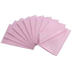 BriteDent 13″ x 18″ Patient Bibs Pink 500/Cs.