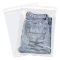 WEPOLY 10×13 Clear Resealable Poly Bags, 500 Ct Self Seal Packaging Shipping