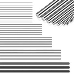 104 Pcs 40 cm Straight Stainless Steel Spring Wire Spring Assortment Stainless