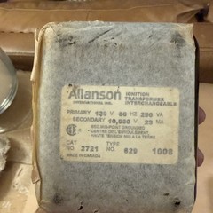 Allanson 2721-629 Ignition Transformer (For Carlin 200CRD / 201CRD / 301CRD