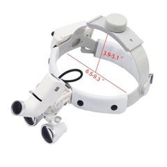 3.5x Dental Surgical Binocular Loupes Medical Headband Magnifier LED Headlight