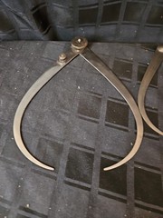 5 Vintage L.S. Starrett Calipers Inside And Outside