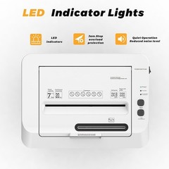 QUIETLEMON 150-Sheet Auto Feed Paper Shredder Micro Cut P-5 For Office Home