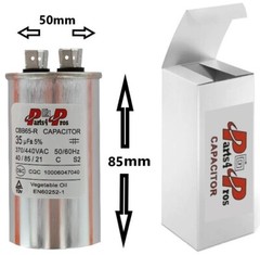 35 uF MFD 370/440 V AC High Quality Oil Filled Motor Run Capacitor 50x85mm