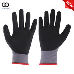 3 Pairs Work Gloves L-Size MicroFoam Nitrile Coated Knit Nylon Gloves