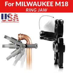 Universal Crimping jaw compatible with Milwaukee M12, Set 1/2 3/4 1″, for U.S.A.