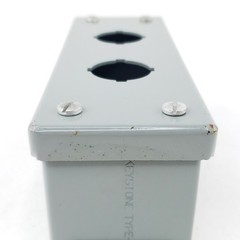 Keystone 23870 Push Button Enclosure Electrical Box 2-Holes 30 mm Type 1 USA NOS