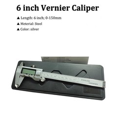 150mm 6″ Digital Caliper Vernier Micrometer Electronic Measuring Ruler