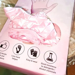 Top Glove Nitrile Disposable Powder Free Glove – Pearlescent Pink/ Violet 50s