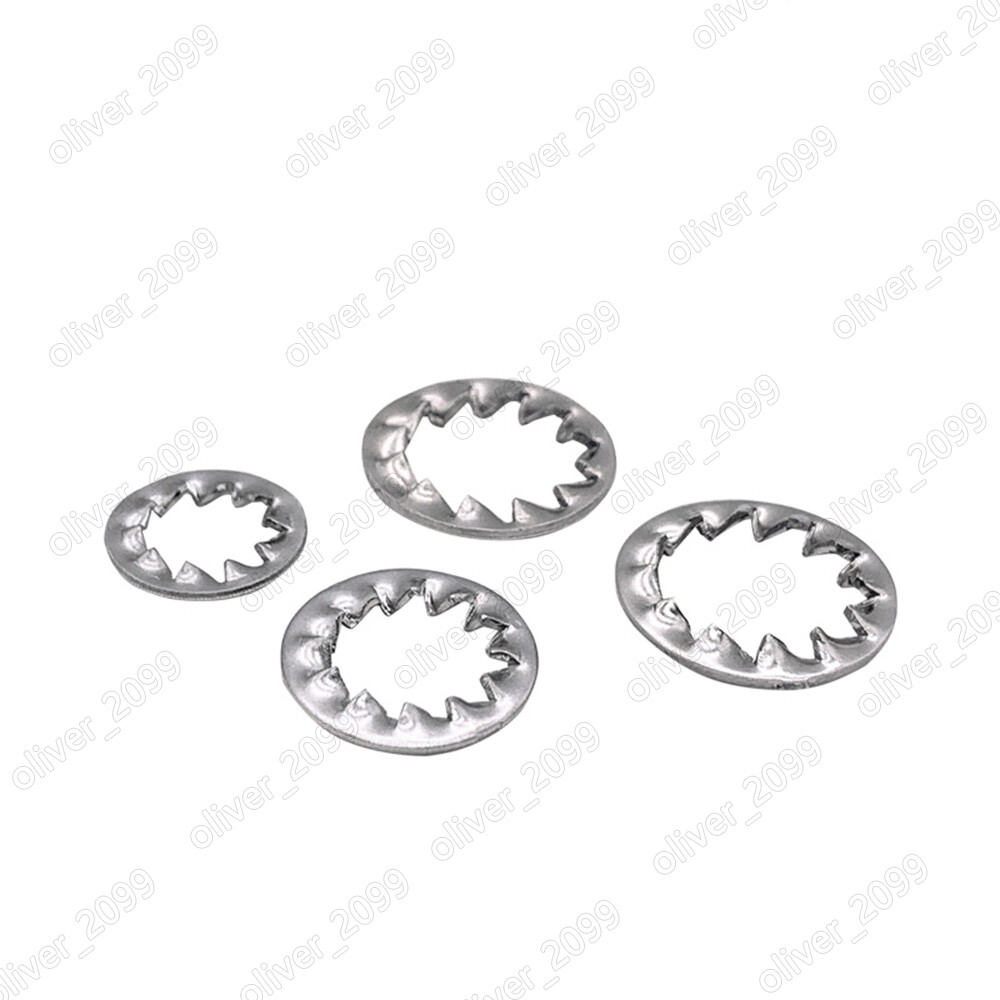 304 Stainless Steel Serrated Lock Washers Internal Teeth M2 M2.5 M3 M4 M5 M6 M30