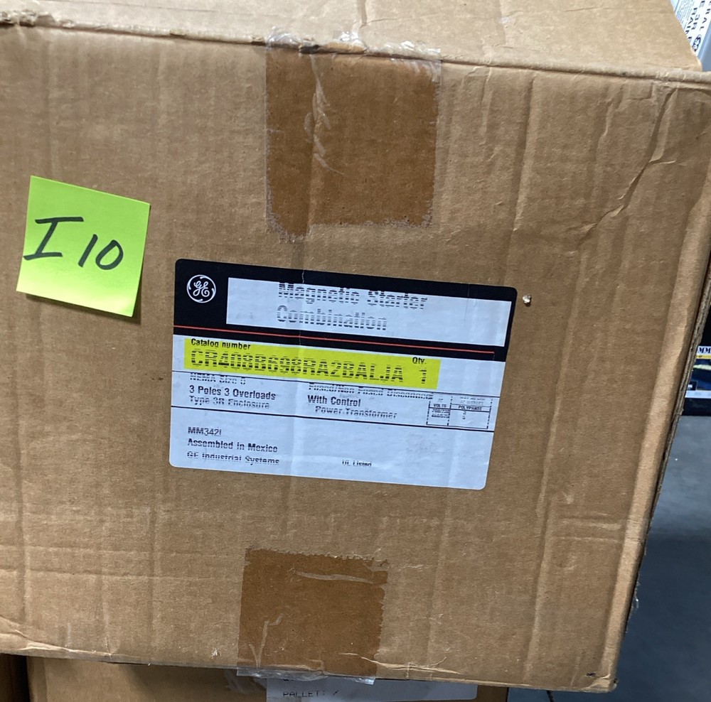 GE CR408B698RA2BALJA MAGNETIC STARTER COMBO 300 Line Type 3R Enclosure 30A 250V