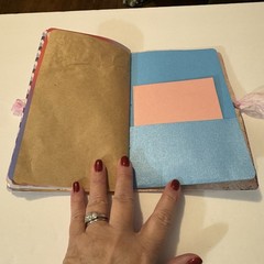 Handmade Junk Journal Valentine Theme Measures 8.5 X 5.5 Inches