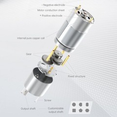JGB37-555 Reduction Gear Motor DC 12V 24V Reversible High Torque Metal Gearbox