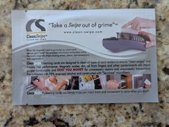 Slean Swipe Cleaning Card 50 Individually Wrapped Cleaning Cards ALCOHOL FREE