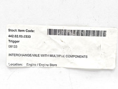 08133 TRIGGER FOR STANLEY IW16 HYDRAULIC IMPACT WRENCH 8133
