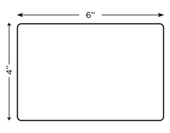 4 Rolls 4×6 Direct Thermal Shipping Labels – 250 per roll – 1000 labels