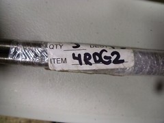 3 each 18-8 Stainless Steel Threaded Rod, RH, 5/16″-24 x 3 Foot Length 4RGD2 A1