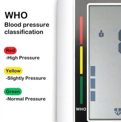 Digital Upper Arm BP Monitor with Heart Rate – Automatic, Easy-to-Read Display
