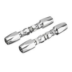 2 Hydraulic Hose Repair Kits 1/2 ID 2-Wire Hose Reusable Field Repair Fitting