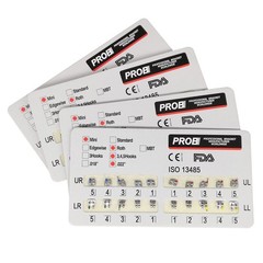 PROB Dental Orthodontic Brackets Brace Mini Roth MBT Standard 022/018 Hooks