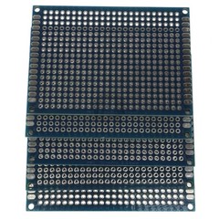 5cm x 7cm Blue PCB Printed Circuit Board, 5 Pack, 432 Holes, 32 Pads