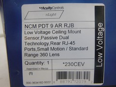 Acuity Controls 230CEV Low Voltage Ceiling Mount Sensor Passive Dual 360 Lens