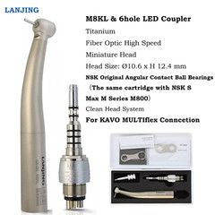 COXO Dental LED Fiber Optic High Speed Handpiece Ti For Kavo Coupler 4 6 Hole