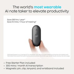 Plaud NotePin S & Note Pro AI Voice Recorder Transcribe