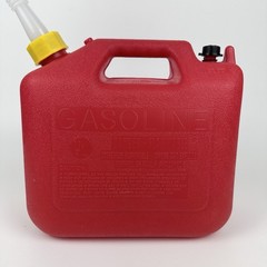 Rare Wedco 2.5 Gallon W220 Red Plastic Gas Can W/ Built-in Sight Glass New Spout