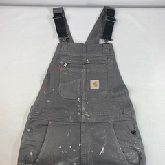 Carhartt Rugged Flex Relaxed Fit Canvas Bib Overall DISTRESSED! 102987 32×34